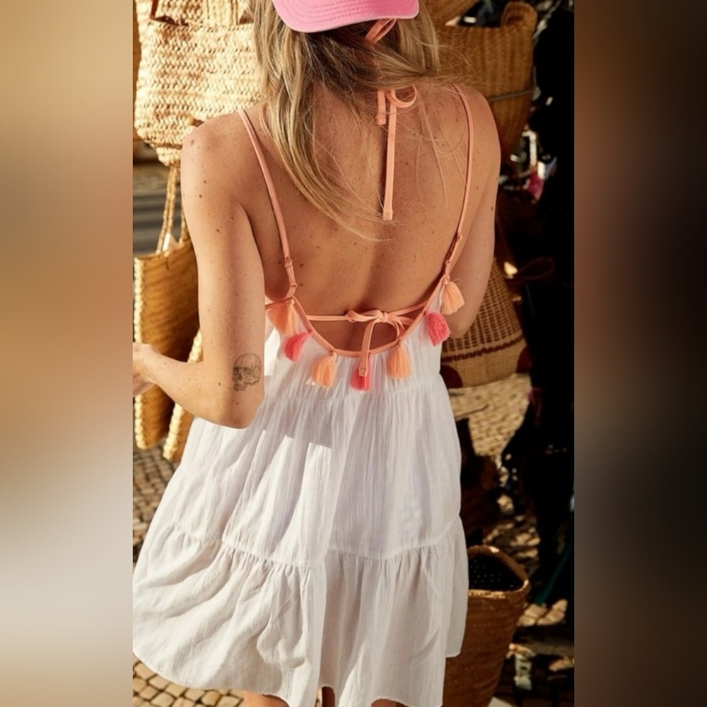 aerie Swimsuit Cover Up with Tassel Details NWT Medium ❤️